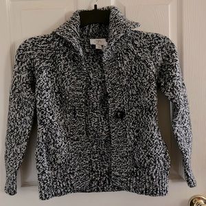 B&W Petite Cardigan